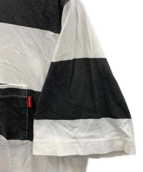 SUPREME（シュプリーム）Supreme (シュプリーム) 半袖カットソー ホワイト×ブラック サイズ:Mの古着・服飾アイテム