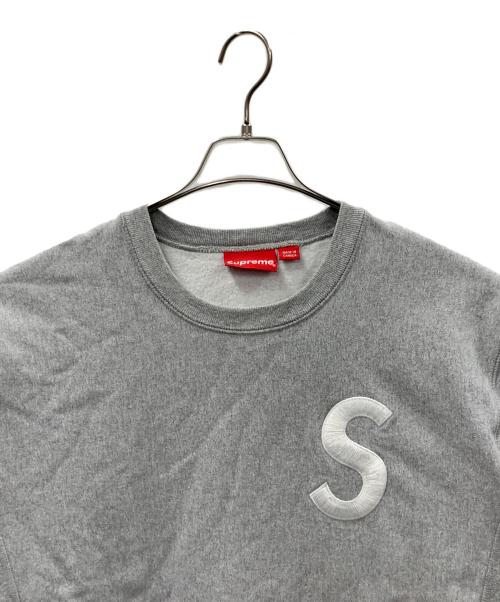 SUPREME（シュプリーム）Supreme (シュプリーム) 裏起毛クルーネックスウェット グレー サイズ:Lの古着・服飾アイテム