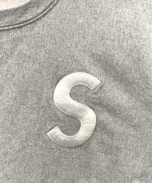 SUPREME（シュプリーム）Supreme (シュプリーム) 裏起毛クルーネックスウェット グレー サイズ:Lの古着・服飾アイテム