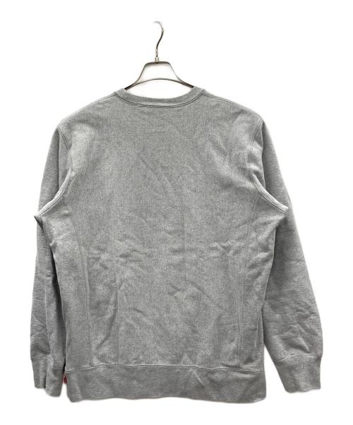 SUPREME（シュプリーム）Supreme (シュプリーム) 裏起毛クルーネックスウェット グレー サイズ:Lの古着・服飾アイテム