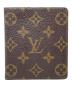 LOUIS VUITTON（ルイ ヴィトン）の古着「2つ折り財布 モノグラム ポルトビエ 10 カルトクレディ」｜ブラウン