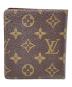 中古・古着 LOUIS VUITTON (ルイ ヴィトン) 2つ折り財布 モノグラム ポルトビエ 10 カルトクレディ ブラウン サイズ:実寸サイズにてご確認ください。：8000円