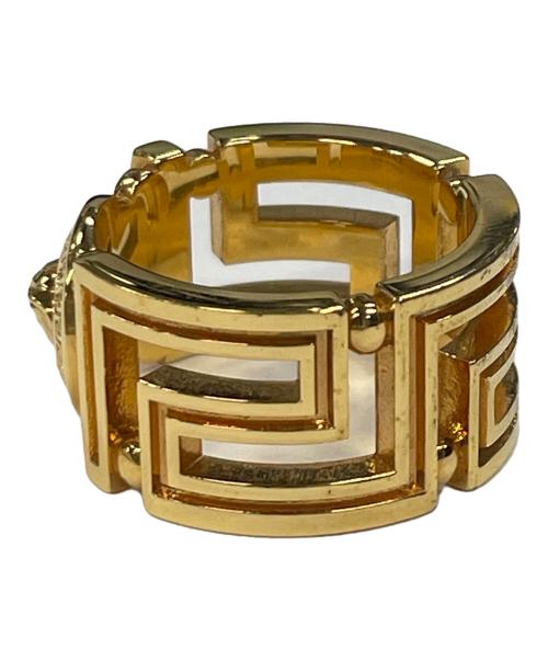 VERSACE（ヴェルサーチ）VERSACE (ヴェルサーチ) リング グレカ メドゥーサ ワイドリング サイズ:21の古着・服飾アイテム