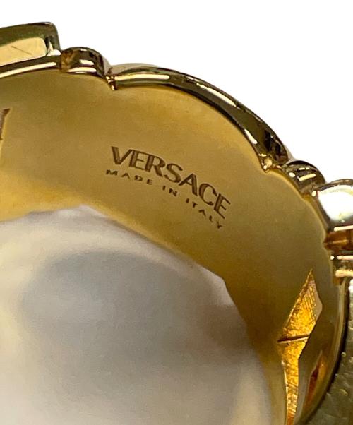 VERSACE（ヴェルサーチ）VERSACE (ヴェルサーチ) リング グレカ メドゥーサ ワイドリング サイズ:21の古着・服飾アイテム
