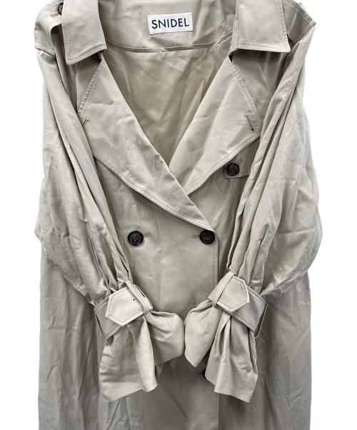 Snidel（スナイデル）Snidel (スナイデル) デザイントレンチコート ベージュ サイズ:Fの古着・服飾アイテム