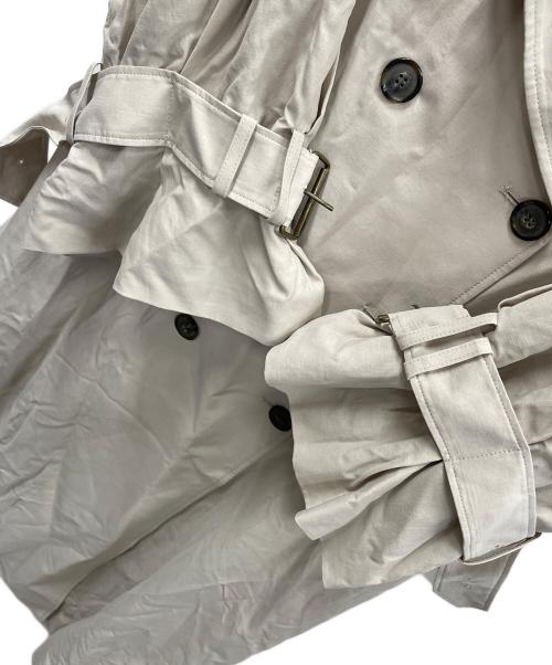 Snidel（スナイデル）Snidel (スナイデル) デザイントレンチコート ベージュ サイズ:Fの古着・服飾アイテム