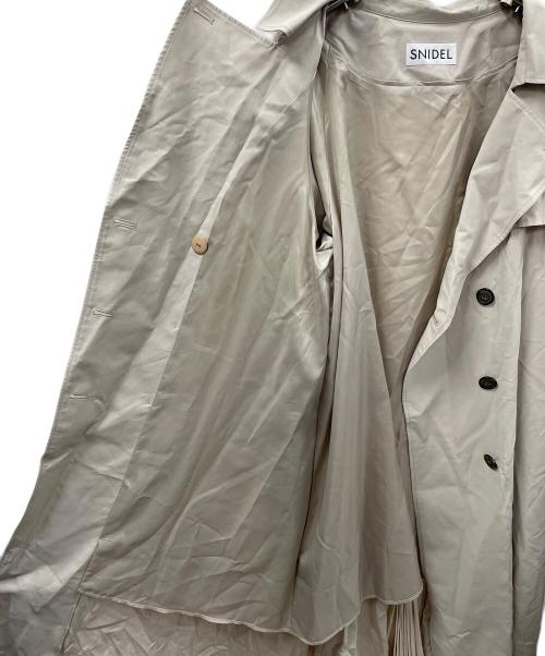Snidel（スナイデル）Snidel (スナイデル) デザイントレンチコート ベージュ サイズ:Fの古着・服飾アイテム