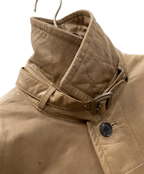 BARRAGE（バラージュ）BARRAGE (バラージュ) レザージャケット ベージュ サイズ:Mの古着・服飾アイテム