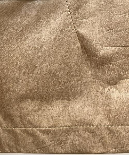 BARRAGE（バラージュ）BARRAGE (バラージュ) レザージャケット ベージュ サイズ:Mの古着・服飾アイテム