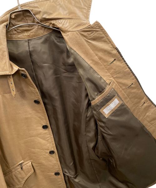 BARRAGE（バラージュ）BARRAGE (バラージュ) レザージャケット ベージュ サイズ:Mの古着・服飾アイテム