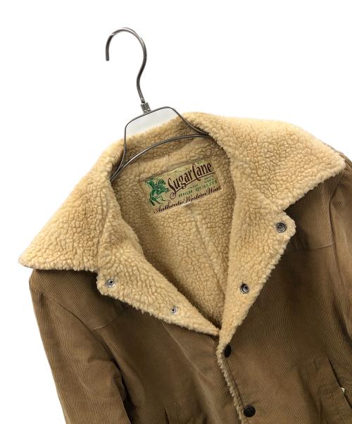 SUGAR CANE（シュガーケーン）SUGAR CANE (シュガーケーン) コーデュロイ ボア ランチジャケット ベージュ サイズ:Mの古着・服飾アイテム