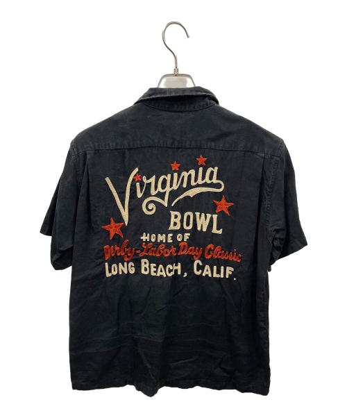 KING LOUIE（キングルイ）KING LOUIE (キングルイ) 半袖レーヨンボウリングシャツ VIRGINIA BOWL（ヴァージニア ボウル） ブラック サイズ:Mの古着・服飾アイテム