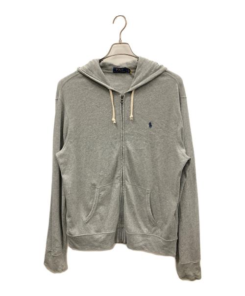 POLO RALPH LAUREN（ポロ・ラルフローレン）POLO RALPH LAUREN (ポロ・ラルフローレン) ジップパーカー グレー サイズ:LGの古着・服飾アイテム