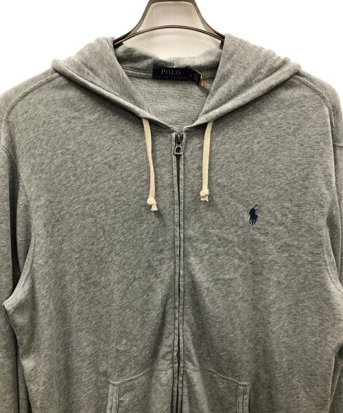 POLO RALPH LAUREN（ポロ・ラルフローレン）POLO RALPH LAUREN (ポロ・ラルフローレン) ジップパーカー グレー サイズ:LGの古着・服飾アイテム