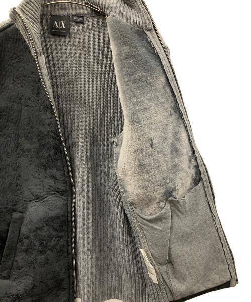 ARMANI EXCHANGE（アルマーニ エクスチェンジ）ARMANI EXCHANGE (アルマーニ エクスチェンジ) ニットジャケット グレー サイズ:XS/TPの古着・服飾アイテム