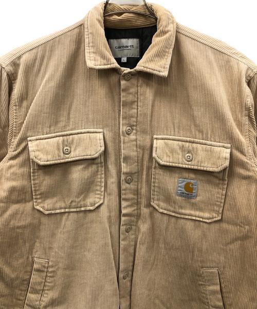 CarHartt（カーハート）CarHartt (カーハート) コーデュロイジャケット WHITSOME SHIRT JAC (ウィットサム シャツジャック) ベージュ サイズ:Lの古着・服飾アイテム