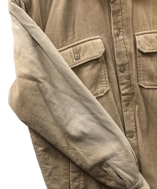 CarHartt（カーハート）CarHartt (カーハート) コーデュロイジャケット WHITSOME SHIRT JAC (ウィットサム シャツジャック) ベージュ サイズ:Lの古着・服飾アイテム