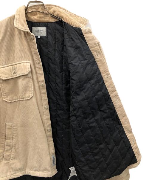 CarHartt（カーハート）CarHartt (カーハート) コーデュロイジャケット WHITSOME SHIRT JAC (ウィットサム シャツジャック) ベージュ サイズ:Lの古着・服飾アイテム