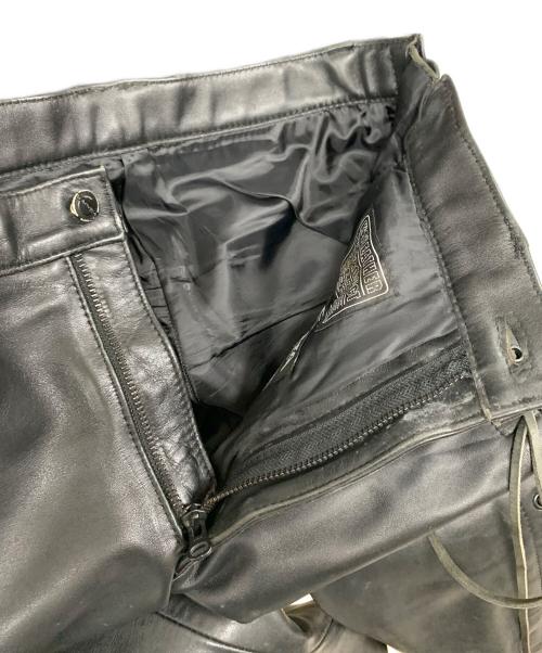 KADOYA（カドヤ）KADOYA (カドヤ) レザーパンツ ブラック サイズ:実寸サイズにてご確認くださいの古着・服飾アイテム
