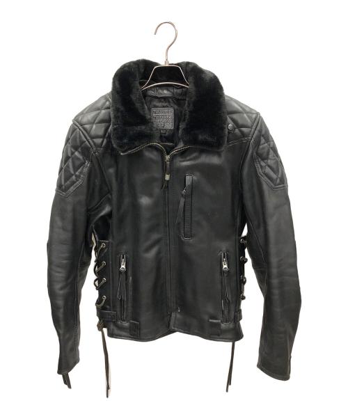 KADOYA（カドヤ）KADOYA (カドヤ) レザージャケット ブラック サイズ:Lの古着・服飾アイテム