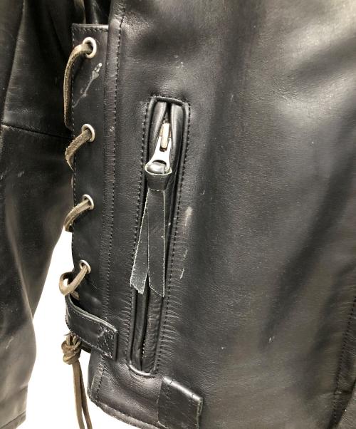 KADOYA（カドヤ）KADOYA (カドヤ) レザージャケット ブラック サイズ:Lの古着・服飾アイテム
