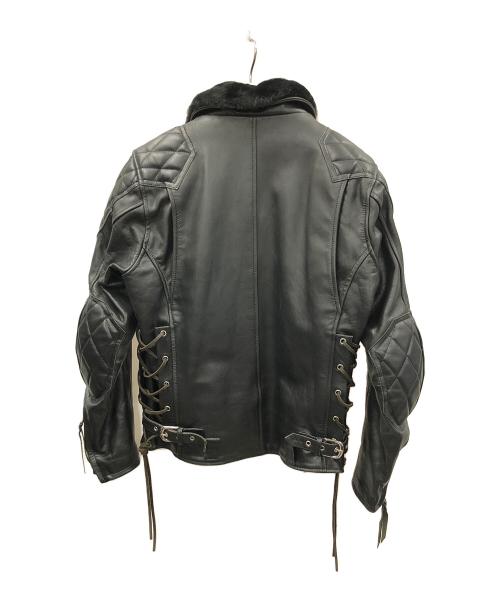 KADOYA（カドヤ）KADOYA (カドヤ) レザージャケット ブラック サイズ:Lの古着・服飾アイテム