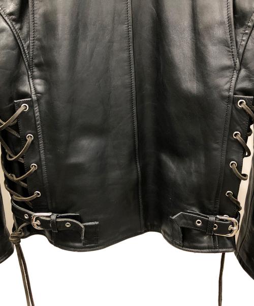 KADOYA（カドヤ）KADOYA (カドヤ) レザージャケット ブラック サイズ:Lの古着・服飾アイテム