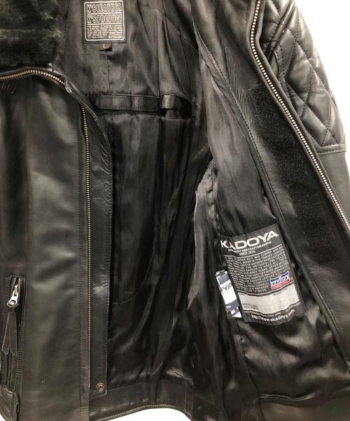 KADOYA（カドヤ）KADOYA (カドヤ) レザージャケット ブラック サイズ:Lの古着・服飾アイテム