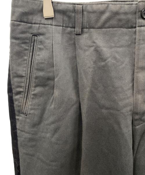 COMME des GARCONS（コムデギャルソン）COMME des GARCONS (コムデギャルソン) ツータックチノ ストレートパンツ ブラック サイズ:Lの古着・服飾アイテム