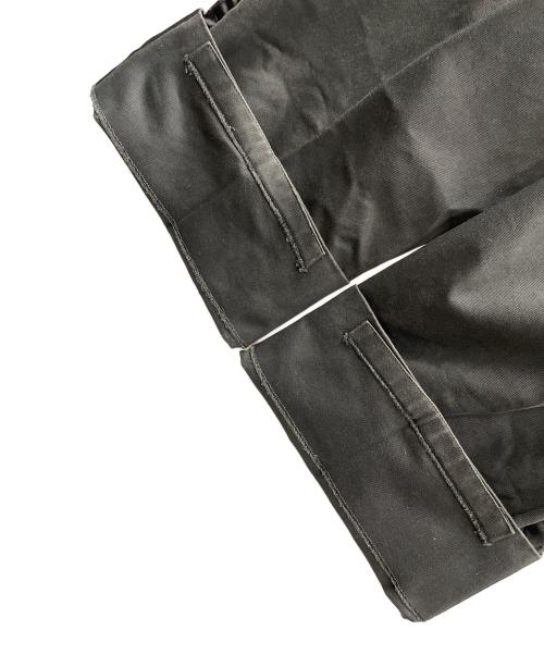 COMME des GARCONS（コムデギャルソン）COMME des GARCONS (コムデギャルソン) ツータックチノ ストレートパンツ ブラック サイズ:Lの古着・服飾アイテム
