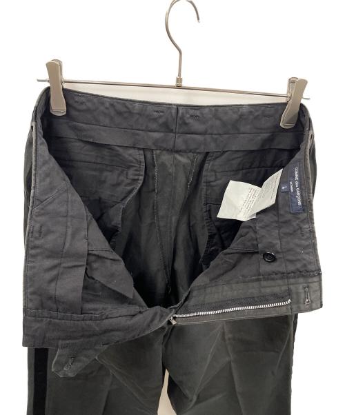 COMME des GARCONS（コムデギャルソン）COMME des GARCONS (コムデギャルソン) ツータックチノ ストレートパンツ ブラック サイズ:Lの古着・服飾アイテム