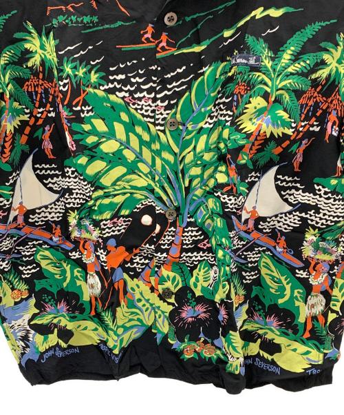 Sun Surf（サンサーフ）Sun Surf (サンサーフ) アロハシャツ JOHN SEVERSON（ジョン・セバーソン） ブラック サイズ:Mの古着・服飾アイテム