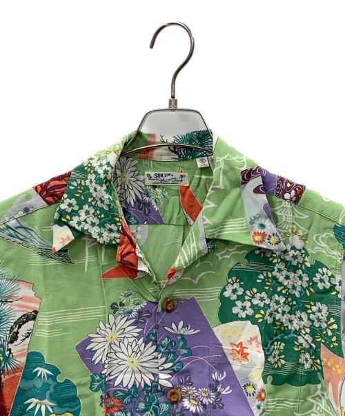 Sun Surf（サンサーフ）Sun Surf (サンサーフ) アロハシャツ グリーン サイズ:Sの古着・服飾アイテム