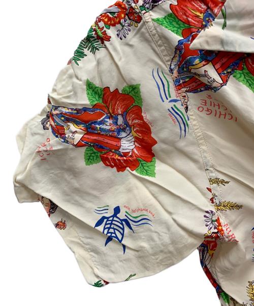 Sun Surf（サンサーフ）Sun Surf (サンサーフ) アロハシャツ Begin ニライカナイ 一五一会 ベージュ サイズ:Mの古着・服飾アイテム