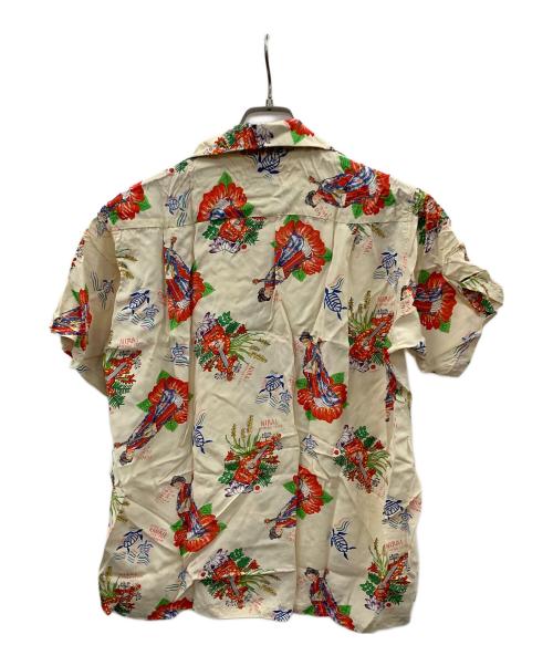 Sun Surf（サンサーフ）Sun Surf (サンサーフ) アロハシャツ Begin ニライカナイ 一五一会 ベージュ サイズ:Mの古着・服飾アイテム
