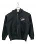 AVIREX（アヴィレックス）の古着「ジップパーカー VARSITY LOGO SWEAT ZIP UP PARKA（バーシティ ロゴ スウェット ジップ アップ パーカー）」｜ブラック
