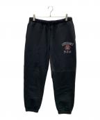 AVIREXアヴィレックス）の古着「スウェットパンツ VARSITY LOGO SWEAT PANTS（バーシティ ロゴ スウェット パンツ）」｜ブラック