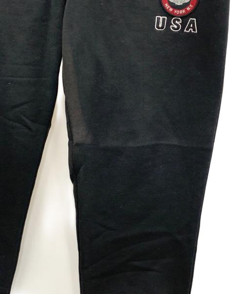 AVIREX（アヴィレックス）AVIREX (アヴィレックス) スウェットパンツ VARSITY LOGO SWEAT PANTS（バーシティ ロゴ スウェット パンツ） ブラック サイズ:Lの古着・服飾アイテム