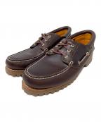 Timberlandティンバーランド）の古着「デッキシューズ AUTHENTICS 3EYE CLASSIC LUG（オーセンティック スリーアイ クラシック ラグ）」｜ブラウン