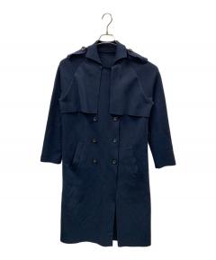 中古・古着通販】ANAYI (アナイ) カルゼリバーロングコート ネイビー
