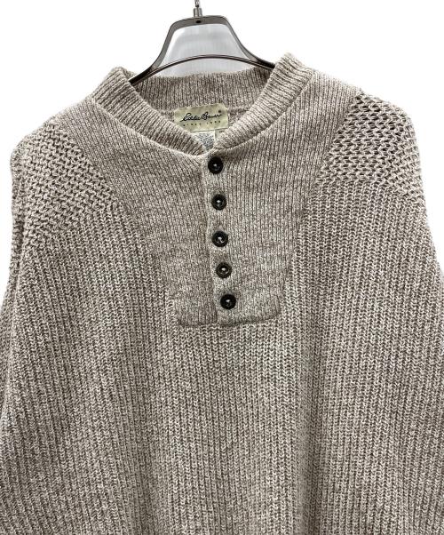 Eddie Bauer（エディーバウアー）Eddie Bauer (エディーバウアー) ニット ヘンリーネックセーター ベージュ サイズ:Mの古着・服飾アイテム