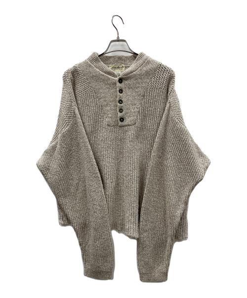 Eddie Bauer（エディーバウアー）Eddie Bauer (エディーバウアー) ニット ヘンリーネックセーター ベージュ サイズ:Mの古着・服飾アイテム