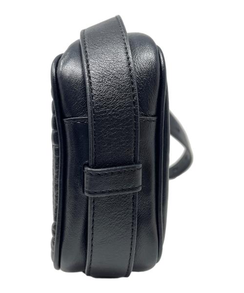 TOD'S（トッズ）TOD'S (トッズ) レザーショルダーバッグ ダブルT ブラック サイズ:実寸サイズにてご確認ください。の古着・服飾アイテム