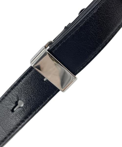 TOD'S（トッズ）TOD'S (トッズ) レザーショルダーバッグ ダブルT ブラック サイズ:実寸サイズにてご確認ください。の古着・服飾アイテム