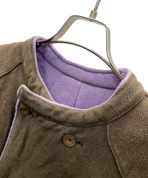 MASH（マッシュ）MASH (マッシュ) チベタンジャケット ブラウン×パープル サイズ:Lの古着・服飾アイテム