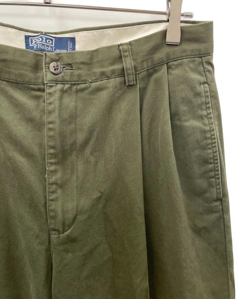 POLO RALPH LAUREN（ポロ・ラルフローレン）POLO RALPH LAUREN (ポロ・ラルフローレン) コットンパンツ オリーブ サイズ:33/34の古着・服飾アイテム