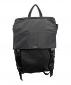 TUMIトゥミ）の古着「バッグ Voyageur Sacha Flap Backpack（ボヤージュ サシャ フラップ バックパック）」｜ブラック
