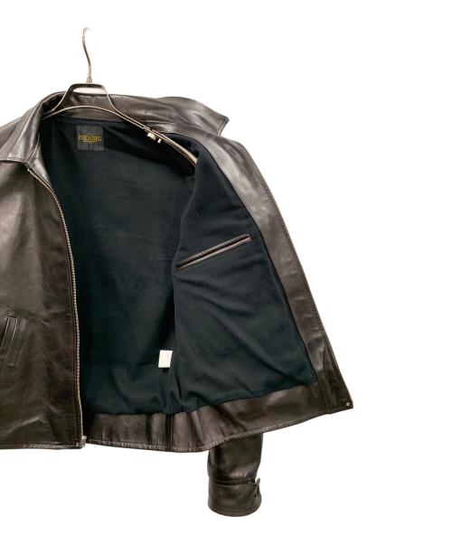 FINECREEK&CO（ファインクリークアンドコー）FINECREEK&CO (ファインクリークアンドコー) シングルライダースジャケット ブラウン サイズ:40の古着・服飾アイテム
