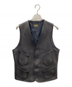 中古・古着通販】HAROLD'S GEAR (ハロルズギア) レザーバイカーベスト