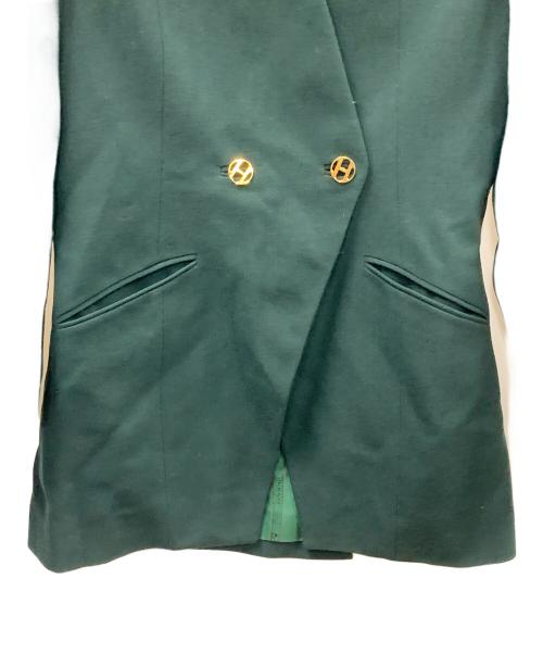 HERMES（エルメス）HERMES (エルメス) ダブルジャケット グリーン サイズ:38の古着・服飾アイテム